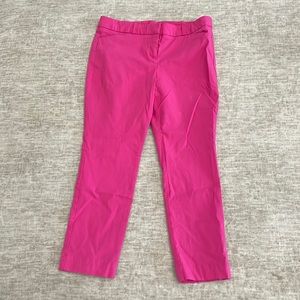Pink cropped dress pants